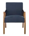Safavieh Olyvar Arm Chair In Navy