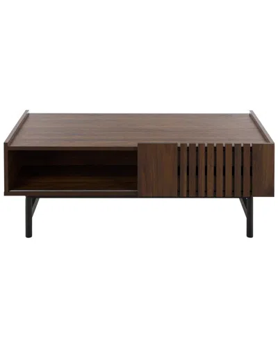 Safavieh Oona Slide Door Coffee Table In Brown