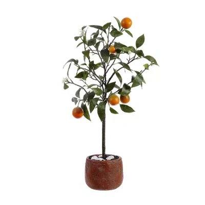 Safavieh Orange Indoor Artificial Tree In Multi