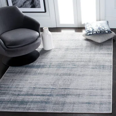 Safavieh Orchard Machine Made Area Rug, Grey / Blue Contemporary Style Easy Care In Gray