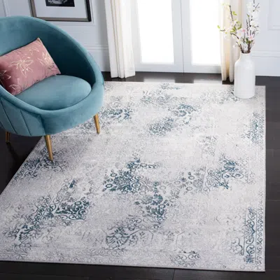 Safavieh Orchard Machine Made Area Rug, Grey / Blue Transitional Style Easy Care
