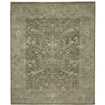 Safavieh Oriental Hand Knotted Wool Oriental Rug In Gray