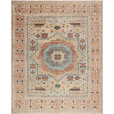 Safavieh Oriental Hand Knotted Wool Oriental Rug In Ivory,rust