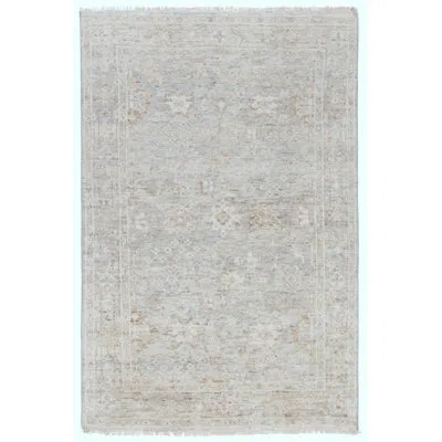 Safavieh Oriental Hand Knotted Wool Oriental Rug In Light Gray,beige