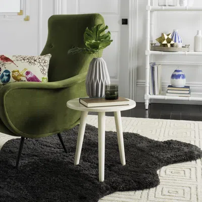 Safavieh Orion Round Accent Table In White