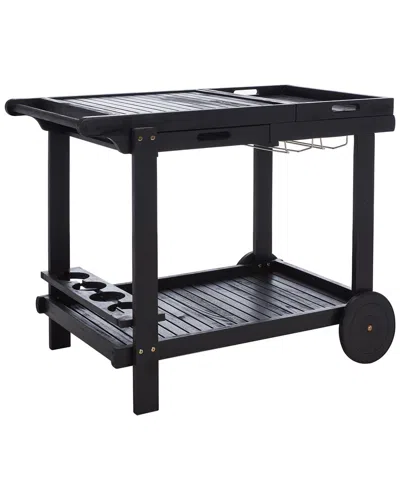 Safavieh Orland Tea Trolly In Black