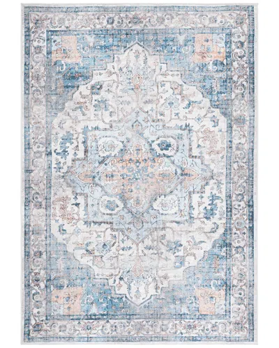 Safavieh Orlando Felt, Velvet, Laminated Film Rug In Blue