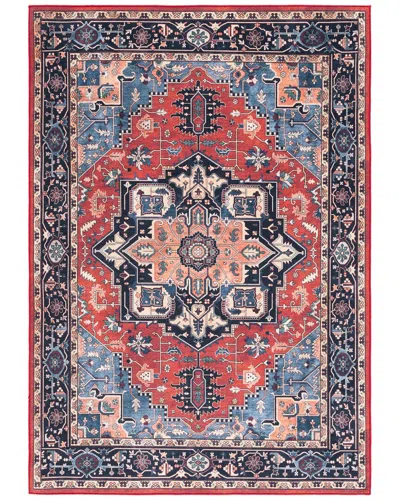 Safavieh Orlando Felt, Velvet, Laminated Film Rug In Red