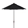 Safavieh Ortega 9 Ft Crank Umbrella In Black