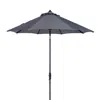 Safavieh Ortega 9 Ft Crank Umbrella In Gray