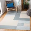 Safavieh Orwell Machine Made Area Rug, Beige / Blue Contemporary Style Easy Care In Gray