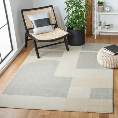 Safavieh Orwell Machine Made Area Rug, Grey / Beige Contemporary Style Easy Care In Neutral