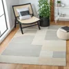 Safavieh Orwell Machine Made Area Rug, Grey / Beige Contemporary Style Easy Care In Blue