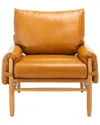 Safavieh Oslo Mid Century Arm Chair In Caramel