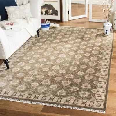 Safavieh Oushak Hand Knotted Wool Oriental Rug In Brown