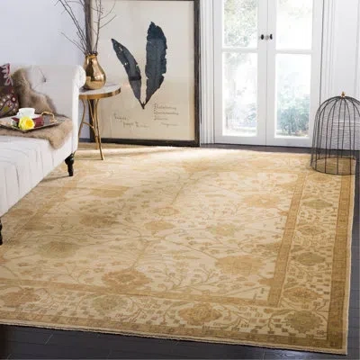 Safavieh Oushak Hand Knotted Wool Oriental Rug In Ivory