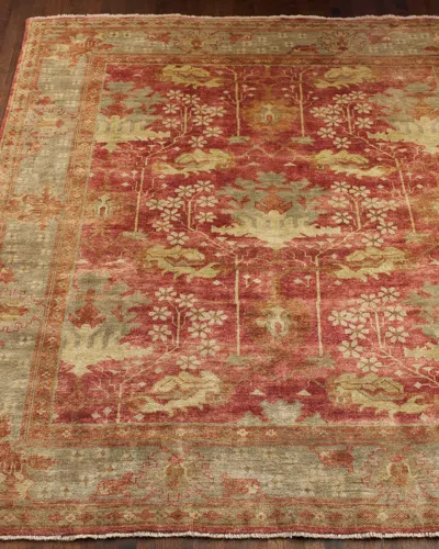 Safavieh Oushak Rug, 10' X 14' In Cranberry/sage