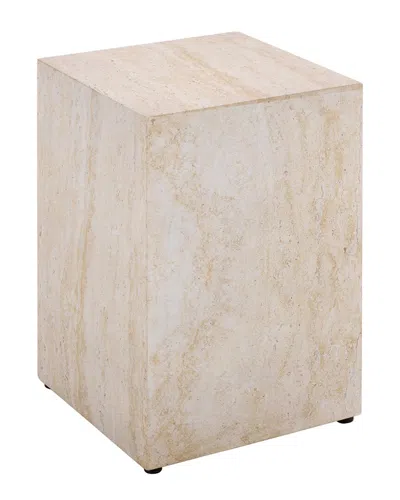 Safavieh Outdoor Tina Cube Accent Table In Neutral
