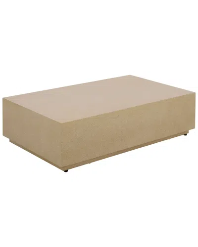 Safavieh Outdoor Tina Rectangle Coffee Table In Brown