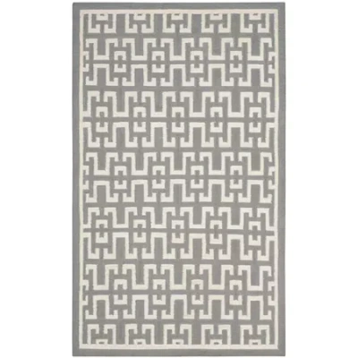 Safavieh Owen Hand Woven Flat Weave Area Rug In Gray