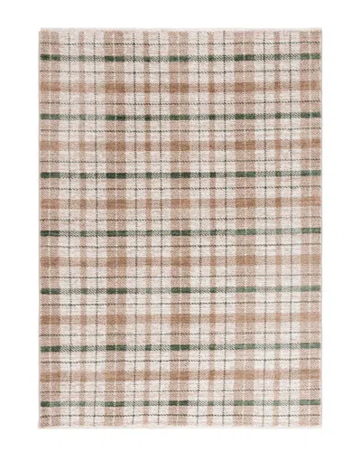Safavieh Oxford Plaids Polyester Rug In Brown