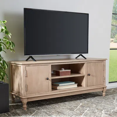 Safavieh Ozark 2 Door 1 Shelf Media Stand In Animal Print