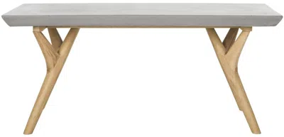 Safavieh Pacey Indoor/outdoor Modern Concrete 16.54-inch H Coffee Table In Gray
