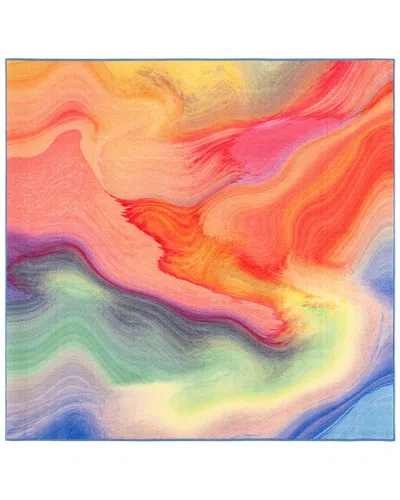 Safavieh Paint Brush Machine-washable Rug In Fuchsia