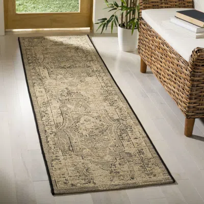 Safavieh Palazzo Machine Made Area Rug, Beige / Grey Traditional Style Easy Care In Neutral