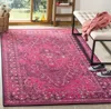 Safavieh Palazzo Machine Made Area Rug, Fuchsia / Black Traditional Style Easy Care In Pink
