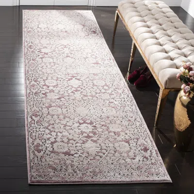 Safavieh Palermo Machine Made Area Rug, Rose / Beige Traditional Style Easy Care In Pink