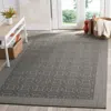 Safavieh Palm Beach Machine Made Area Rug, Ash Contemporary Style Easy Care In Gray