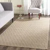 Safavieh Palm Beach Machine Made Area Rug, Natural / Black Contemporary Style Easy Care In Brown