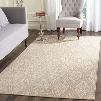 Safavieh Palm Beach Machine Made Area Rug, Sand / Natural Transitional Style Easy Care In Neutral