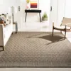 Safavieh Palm Beach Machine Made Area Rug, Silver Contemporary Style Easy Care In Gray