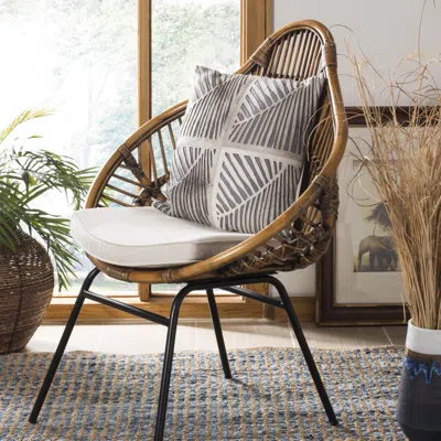 Safavieh Palm Cowhide Pillow In Multi