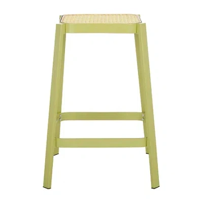 Safavieh Palmyra Counter Height Bar Stool In Green