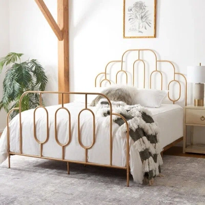 Safavieh Paloma Metal Retro Bed In White