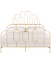 Safavieh Paloma Metal Retro Bed In Gold