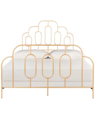 Safavieh Paloma Metal Retro Bed In Gold