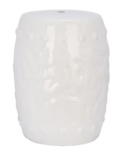 Safavieh Panthea Garden Stool In White