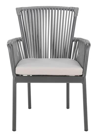 Safavieh Paolo Stackable Rope Chair In Gray