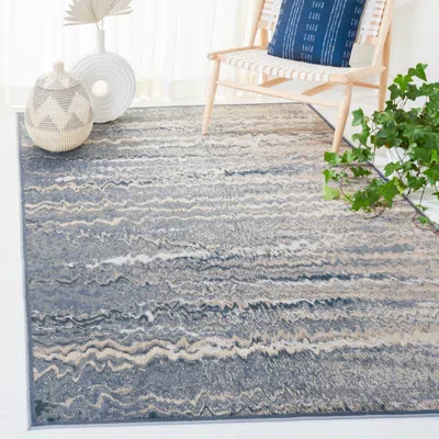 Safavieh Paradise Machine Made Area Rug, Grey / Blue Contemporary Style Easy Care