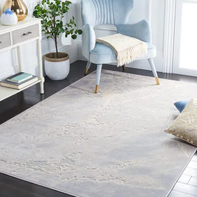 Safavieh Paradise Machine Made Area Rug, Light Grey / Blush Pink Contemporary Style Easy Care In Gray