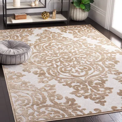 Safavieh Paradise Machine Made Area Rug, Mouse Traditional Style Easy Care In Brown