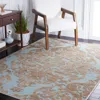 Safavieh Paradise Machine Made Area Rug, Stone / Aqua Traditional Style Easy Care In Blue