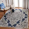 Safavieh Paradise Machine Made Area Rug, Stone / Navy Traditional Style Easy Care In Blue