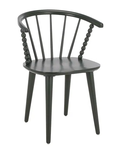 Safavieh Paras Curved Back Dining Chair In Green