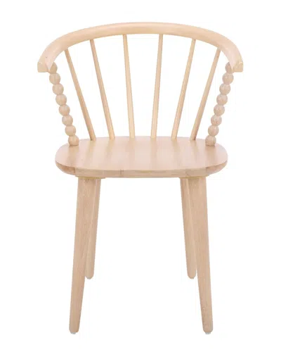 Safavieh Paras Curved Back Dining Chair In Brown