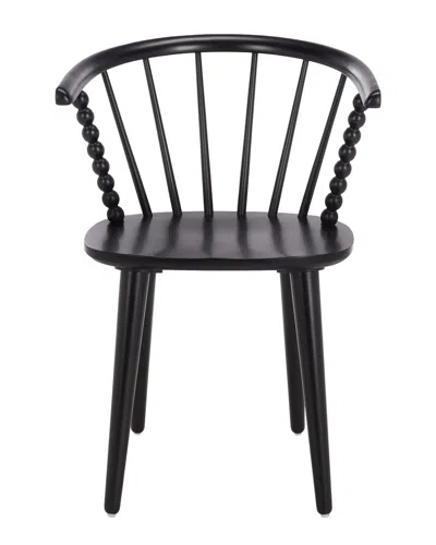Safavieh Paras Curved Back Dining Chair In Black